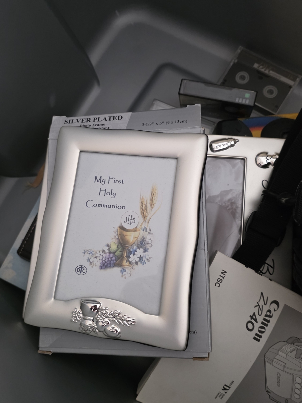 Silver Plated First Communion Photo Frame